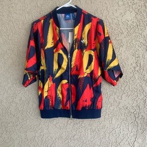 NWT ADIDAS Paris Printed Jacket!!!